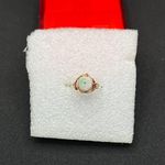 Handmade Jade Stainless Steel ring with bronze wire - size 5.5 Photo 0