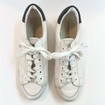 Coach Porter Lace Up Sneakers in White & Navy Photo 1