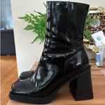 Forever 21 Leather Heeled Boots  Black Photo 0