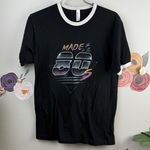 American Apparel Retro Black T-Shirt - Size - Small Photo 0