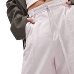 Topshop NEW Linen-Blend Tapered Pants in Lilac Size 2 Photo 4