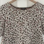 Anthropologie  Current Air Fiona Leopard Print Puff Sleeve Top Size M Photo 8