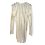 Knits Landing | M | VINTAGE 80's Cream Cable Knit Long Line Cardigan Sweater Size M Photo 1