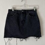 Forever 21  Women's Raw Hem Distressed Denim Jean Mini Short Skirt Size M Photo 0