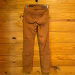 Madewell 9" Mid Rise Skinny Jeans: Garment Dyed Button Front Burnt Sienna 25 Photo 3