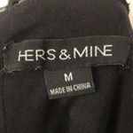 Hers & Mine Black Sequin Bodycon V Neck Mini Dress Size M Photo 7