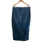 Gap  90s Loose Cargo Denim Skirt Long Length Photo 4