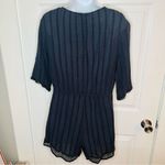 Cotton On  Navy Blue Eyelet Tie Front Romper Crochet Lace Trim S Photo 6