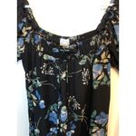 Francesca's Francesca’s Blue Rain blue/black floral mini dress, Size Small Photo 5