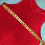 TIME AND TRU sleeveless crewneck tank dress midi red rover color size 12 Photo 5
