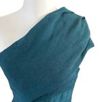 Elliatt Liberty Forest Green Teal One Shoulder Fitted Bodycon Dress size S Photo 1