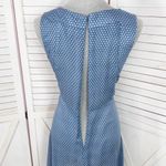 Angie ‎ Polka Dot Keyhole Retro Sleeveless Fit Flare Dress Blue White Medium Photo 6