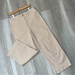 Madewell Wide-Leg Pants slim emmett gingham womens Beige (size 29) minimalist Photo 3