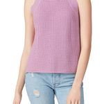 525 America  Purple 100% Cotton Halter Neckline Knit Sweater Tank Top Size XL Photo 0