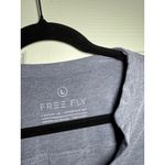 Free Fly Women's Bamboo Flex Henley 3/4 Sleeve Shirt Large Blue Photo 2