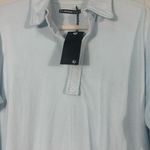 Threadbare Light Blue Long Sleeve Polo Mini Dress Size Medium NWT Photo 2