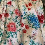 Lucky Brand The Vermont Country Store Gauze  Floral Print Long Sleeve Popover Shirt White L Photo 3