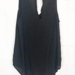 Old Navy  I Sleeveless High Low V-Neck Black Top Photo 4