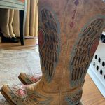 Corral Western Cowgirl Boots Heeled Shoes Blue Size 7 Leather Footwear Boho Photo 3