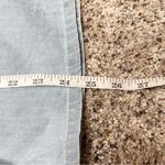 As You Wish As U Wish Chambray Denim Cotton Tie Front Romper in Sky Blue Small Photo 12