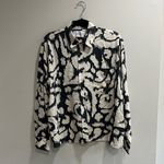 The wolf Gang Black and White Women's Button Down Shirt Size L Photo 1