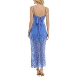 Taylor Periwinkle Blue Maxi Lace Dress With Corset Lace Up Back size 16 NWT Photo 1