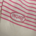 ZARA  Barbie Pink White Striped Long Sleeve Tee Barbiecore Womens Small Photo 1