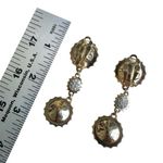 Swavorski Vintage Swarovski Deep Blue Rivoli Crystal Clip-On Earrings Photo 5