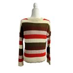 Madewell  Patch Pocket Pullover Long Sleeve Knit Sweater Striped Medium M Photo 2
