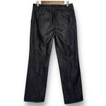 Chico's Jeans Size 8 Platinum Mid Rise Wide Leg Black Wash Denim Trouser Style Photo 3