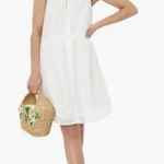 Tuckernuck  White Burnout Sleeveless Royal Shirt Dress Small S Photo 0