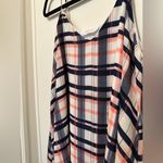 Peach Love California  Pink and Blue Plaid Mini Swing Dress size small Photo 3