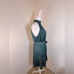 Paige  Cayman Sleeveless Tie Waist Satin Jacquard‎ Minidress Size Small Photo 6