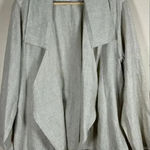 Moonlight  Y & S Open front 100% Linen Cream Blazer Lagenlook made in USA Medium Photo 0