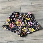 Free People  High Waist Floral Shorts - Black, Pink, Yellow Photo 3