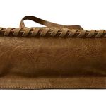 Way West Vintage Concealed Carry Crystal Studded Tooled Lined Security Purse Bag Brown Photo 2