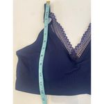 Nautica Intimates Navy Blue Laser Cut Bra NWT Sz XL Lace Removable Pads Women’s Photo 9