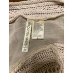 Forgotten Grace Women's Open Front Semi Sheer Crochet Knit Short Sleeve Cardigan Size Medium Photo 4