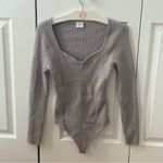 Abercrombie & Fitch Sweetheart Neckline Knit Sweater Bodysuit Photo 1