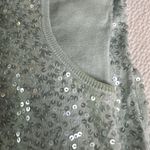 Talbots Light Blue Sequined Sleeveless Top Sz XS Silk Blend Photo 7