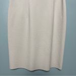 Lanvin River 2015 Cream Wool Blend Knit Crewneck Midi Sheath Dress Womens Size 8 Photo 3