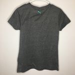 Puma Gray Teal Graphic Short Sleeve Shirt Medium Photo 5