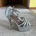 Women's CIRKUS Silver Platform Stiletto Heels Size 7M Photo 1