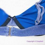 Beach Riot NEW Free People camilla bikini top, shine fabric, size S Photo 6