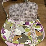Vera Bradley Portobello Road Large Saddle Up Purple Green Gray Crossbody Bag Photo 8