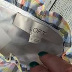 Loft  plaid summer dress size small Photo 6