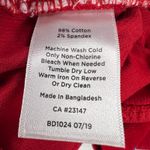 Talbots High Waist Straight Leg Corduroy Jeans Pants Cherry Red Size 14 Photo 7