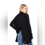 Free People NEW Top in Black Long Sleeve Shirt Open back Size M Photo 1