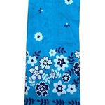 Vintage Turquoise Floral Trim Bandana Pocket Square Blue Photo 9
