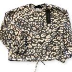 Know One Cares Womens Leopard Print Fleece Pullover Photo 1